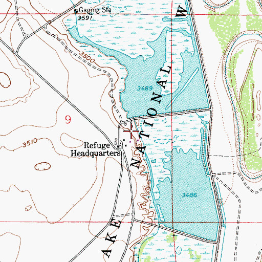Topographic Map of 10075 Water Well, NM