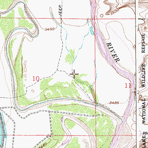 Topographic Map of 10675 Water Well, NM