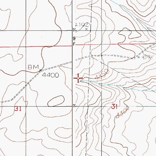 Topographic Map of 06001 Water Well, NM