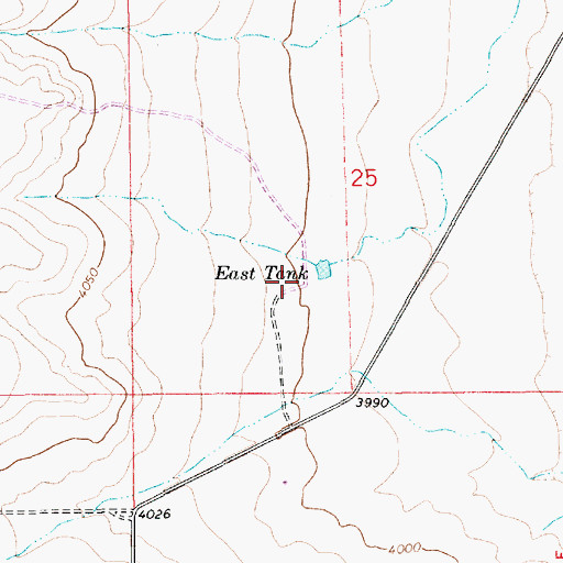 Topographic Map of 06302 Water Well, NM