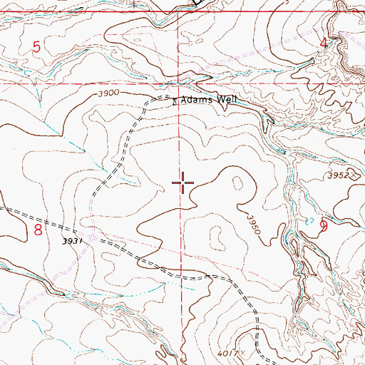 Topographic Map of 06300 Water Well, NM