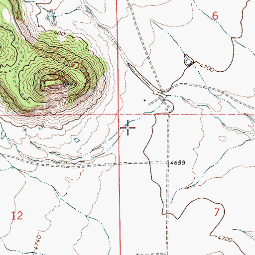 Topographic Map of Upton, NM