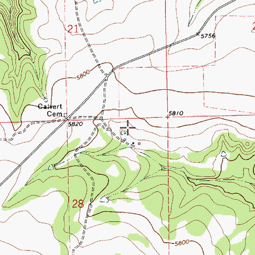 Topographic Map of W-3 Cattle Company, NM