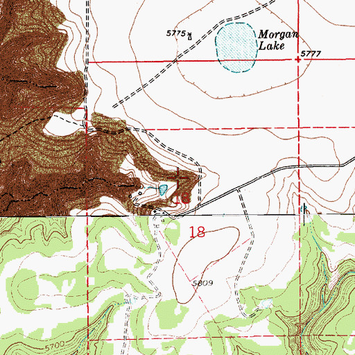 Topographic Map of Weathers, NM