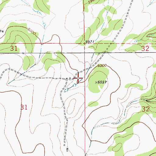 Topographic Map of Romero, NM