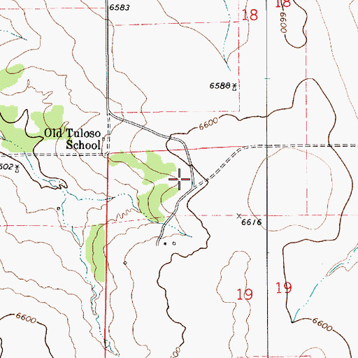 Topographic Map of Naranjo, NM