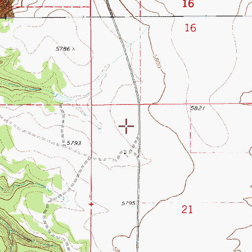 Topographic Map of Prichard, NM