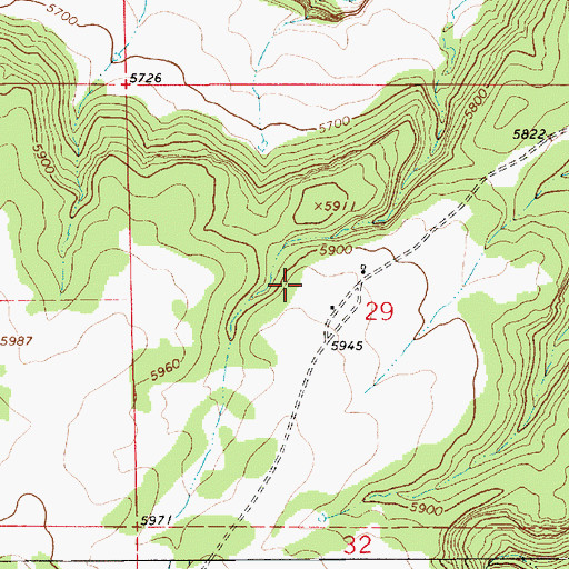 Topographic Map of Romero, NM