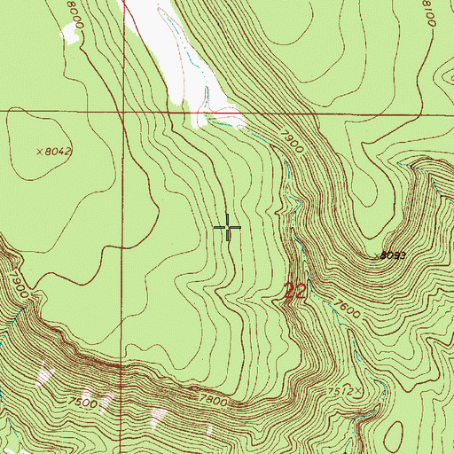 Topographic Map of Blowout Number 3 Mine, NM