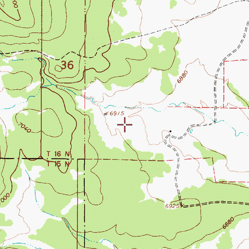 Topographic Map of Horacio, NM