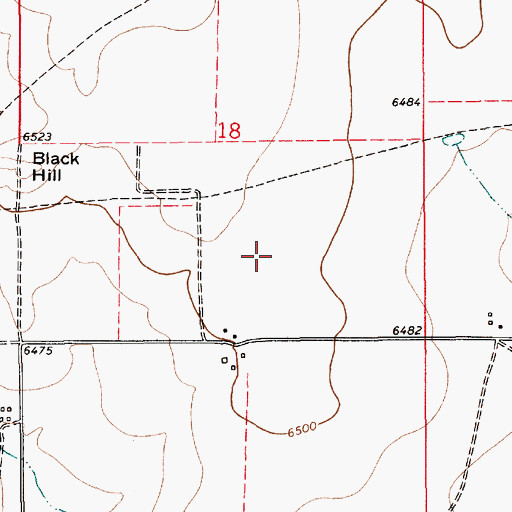 Topographic Map of Hinston, NM