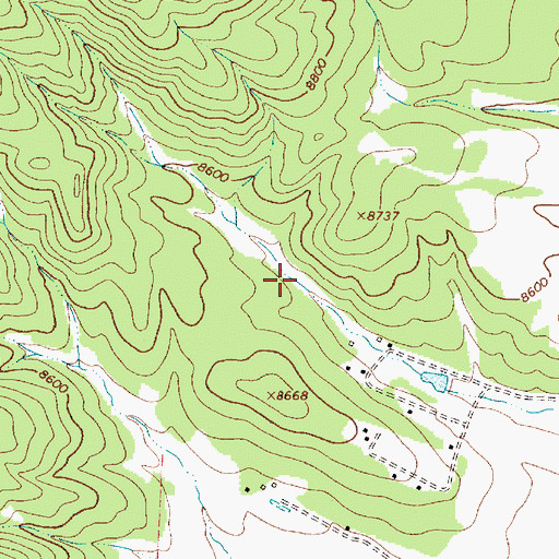 Topographic Map of Myers, NM