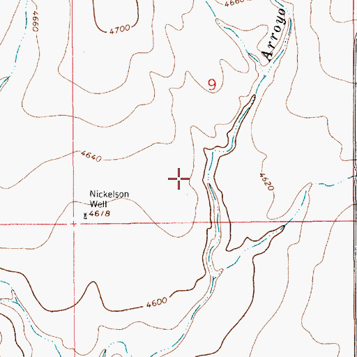 Topographic Map of First Methodist Episcopal Church South, NM