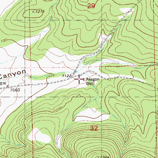Topographic Map of Aragon Water Well, NM