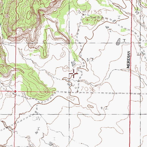 Topographic Map of Hooten, NM