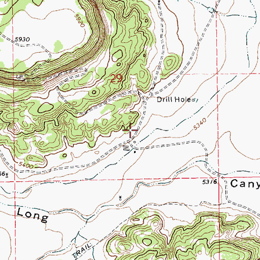 Topographic Map of Purvines, NM