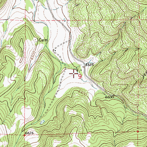Topographic Map of Ortiz, NM
