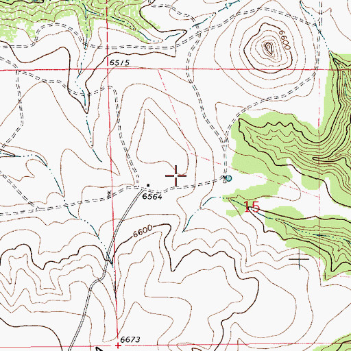 Topographic Map of Twin Mountain, NM