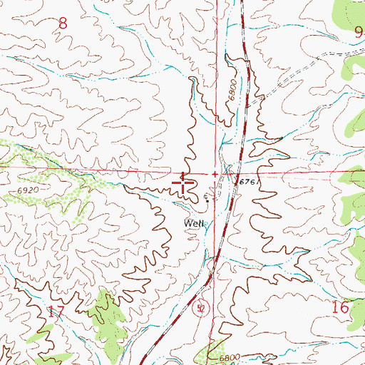 Topographic Map of Sky Band, NM