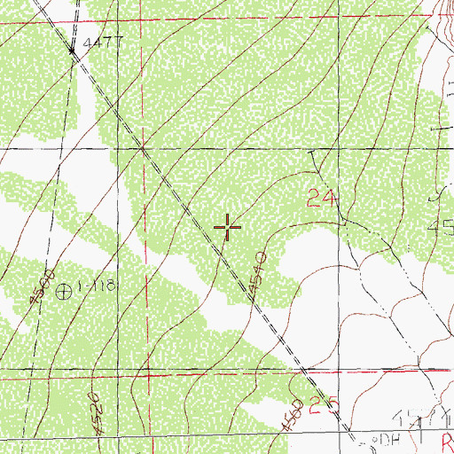 Topographic Map of Humble Oil and Refining Number 1, NM