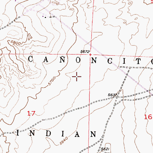Topographic Map of City of Albuquerque West Mesa Well, NM