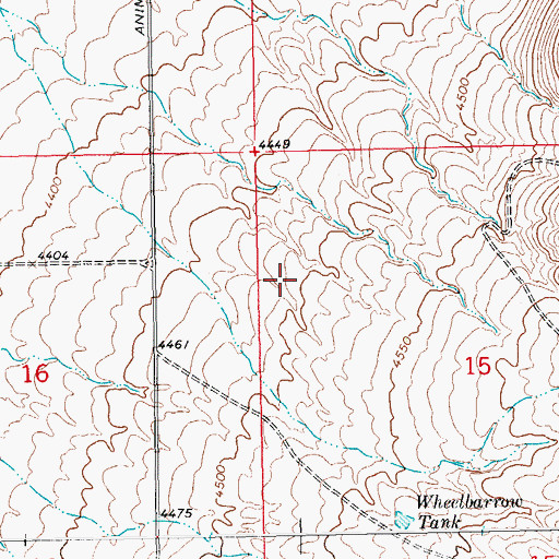 Topographic Map of Lighting Dock Area KGRA, NM