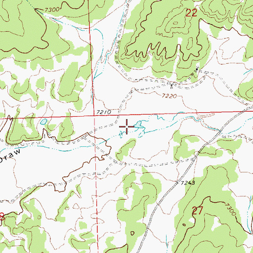 Topographic Map of Aragon Springs, NM