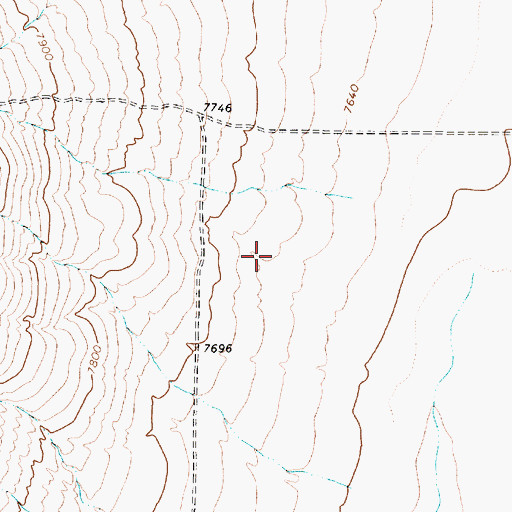 Topographic Map of Top of the World Farms, NM
