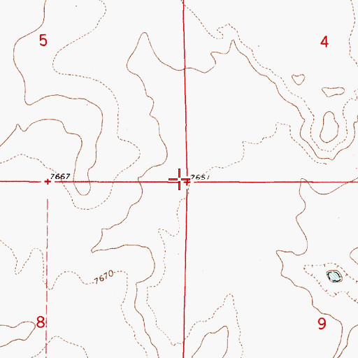 Topographic Map of McGreggor Antelope Guzzler, NM