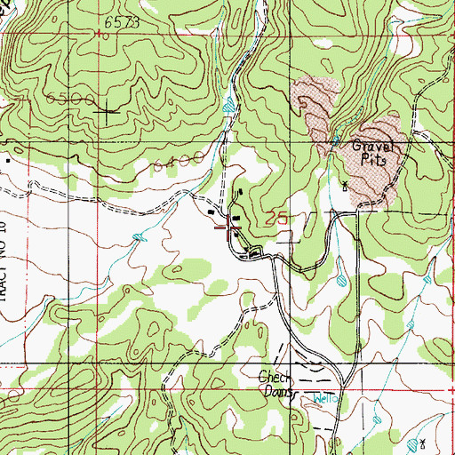 Topographic Map of Melton Windmill, NM