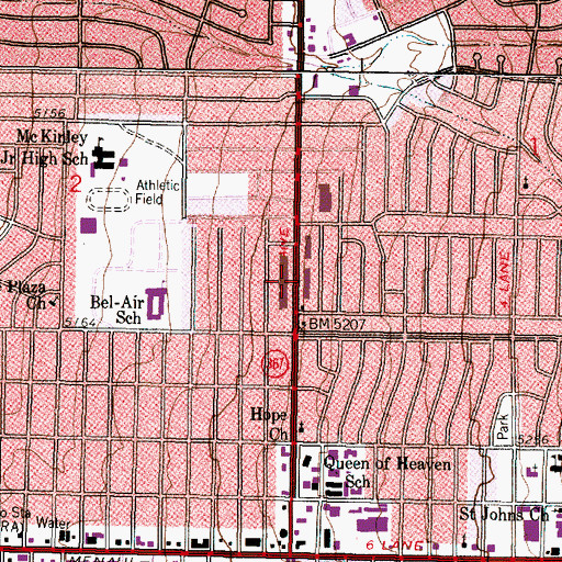 Topographic Map of Laramie Square, NM