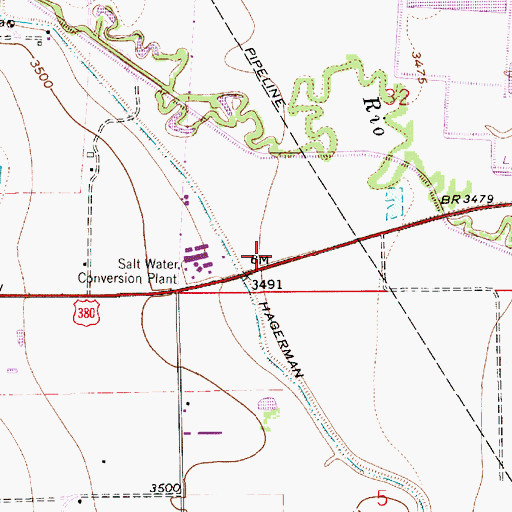 Topographic Map of 12850 Water Well, NM