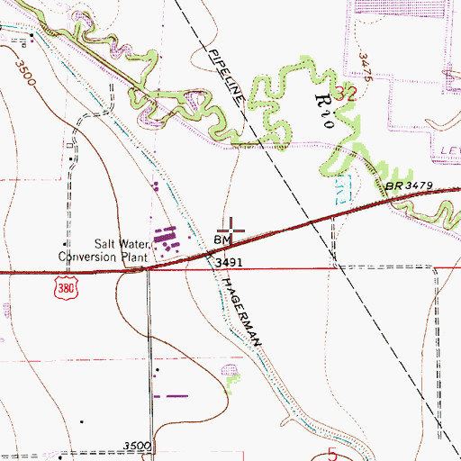 Topographic Map of 12851 Water Well, NM