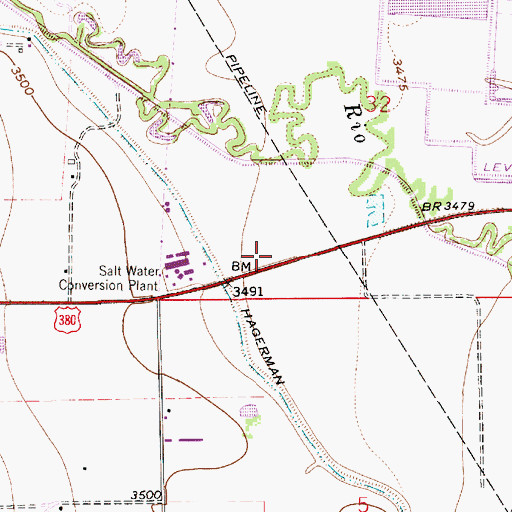 Topographic Map of 12852 Water Well, NM