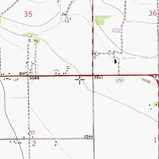 Topographic Map of 10412 Water Well, NM