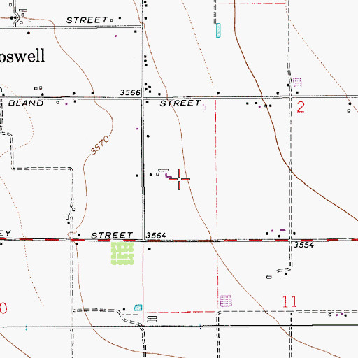 Topographic Map of 13233 Water Well, NM