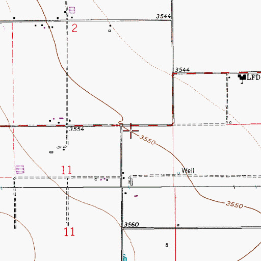 Topographic Map of 13237 Water Well, NM