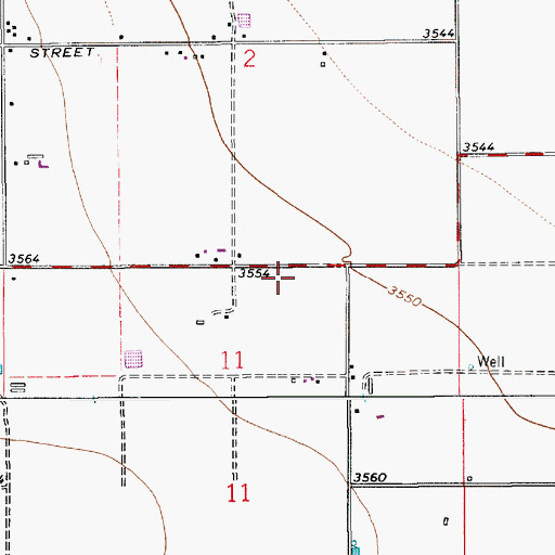 Topographic Map of 13236 Water Well, NM