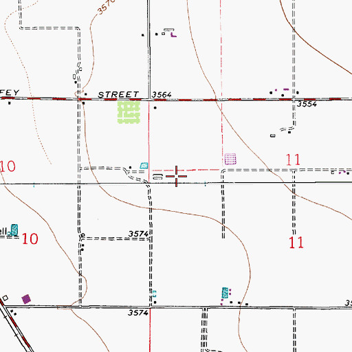 Topographic Map of 13288 Water Well, NM