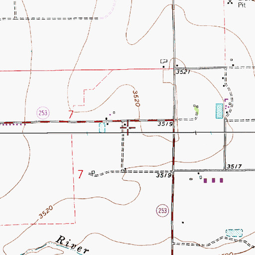 Topographic Map of 13341 Water Well, NM