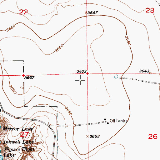 Topographic Map of 06053 Water Well, NM