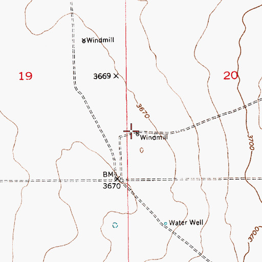 Topographic Map of 06065 Water Well, NM