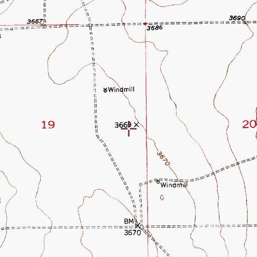 Topographic Map of 06063 Water Well, NM
