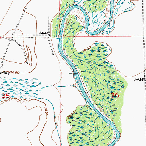 Topographic Map of 12893 Water Well, NM