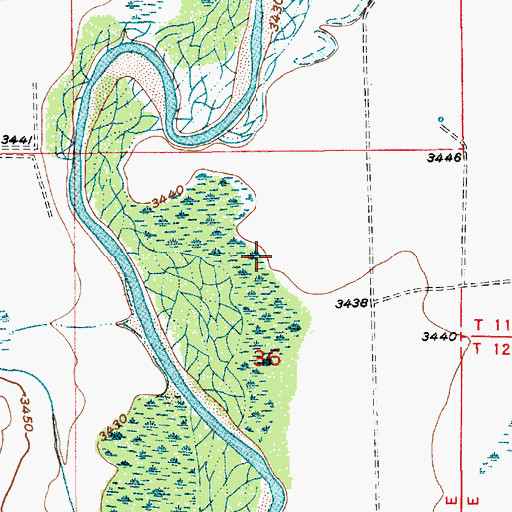 Topographic Map of 12901 Water Well, NM