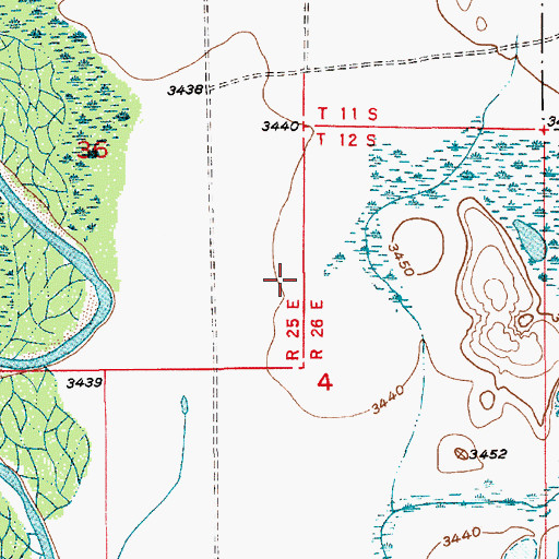 Topographic Map of 10834 Water Well, NM