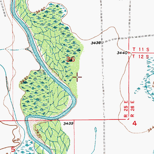 Topographic Map of 12902 Water Well, NM