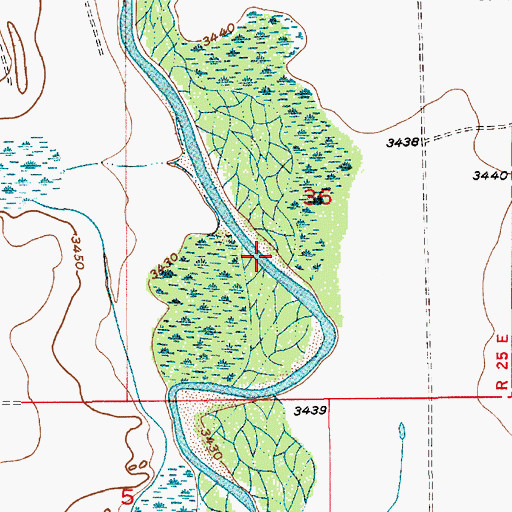 Topographic Map of 12903 Water Well, NM