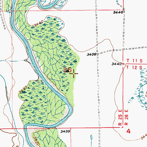 Topographic Map of 12900 Water Well, NM