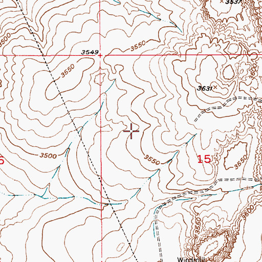 Topographic Map of 12896 Water Well, NM